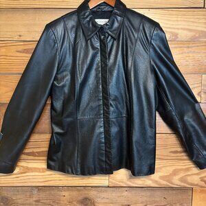 Black Leather Jacket Women's 12